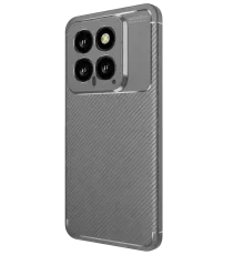 Xiaomi Mi 14T Kılıf Auto Focus Karbon Kapak - Gri