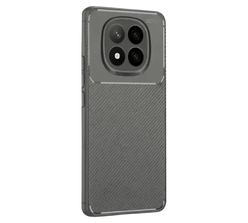 Xiaomi Redmi Note 14 Pro Plus Kılıf Auto Focus Karbon Kapak - Gri