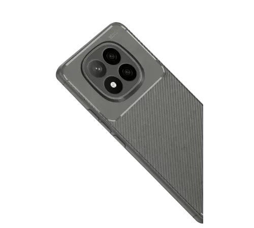 Xiaomi Redmi Note 14 Pro Plus Kılıf Auto Focus Karbon Kapak - Gri