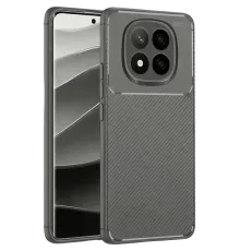 Xiaomi Redmi Note 14 Pro Plus Kılıf Auto Focus Karbon Kapak - Gri