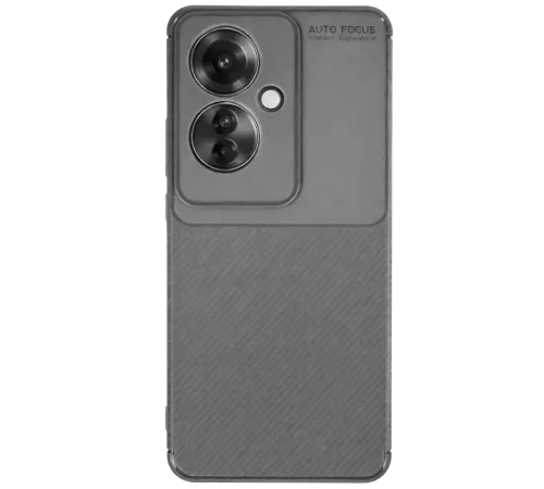 Reno 11F Kılıf Auto Focus Karbon Kapak - Gri