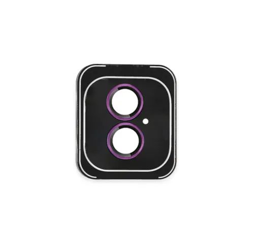 iPhone 16 PVD Metal Kamera Lens - Pembe