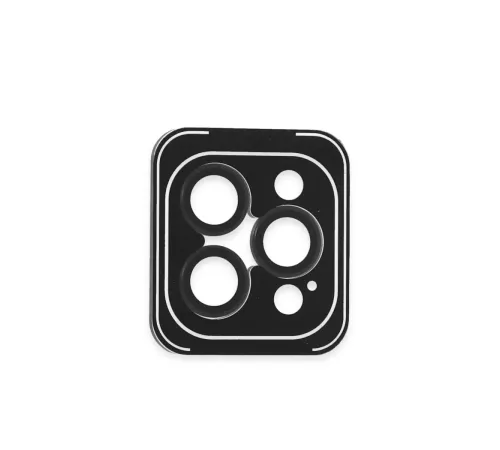 iPhone 16 Pro Max PVD Metal Kamera Lens - Siyah