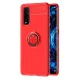 Find X2 Kılıf Range Yüzüklü Silikon - Kırmızı