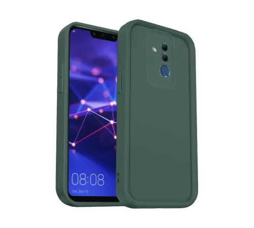Huawei Mate 20 Lite Kılıf Viera Silikon - Koyu Yeşil