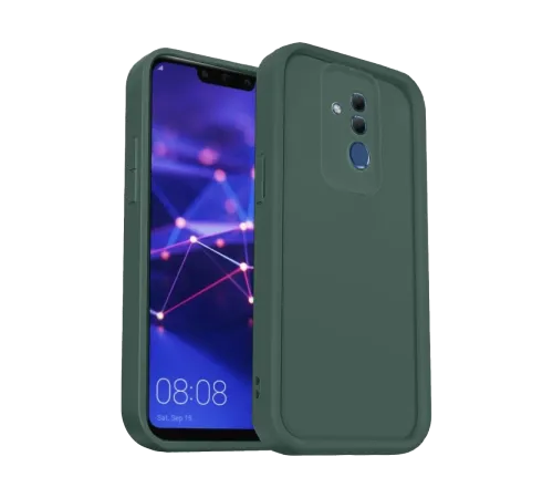 Huawei Mate 20 Lite Kılıf Viera Silikon - Koyu Yeşil