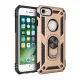 Apple iPhone 7 Kılıf Sofya Yüzüklü Silikon Kapak - Gold