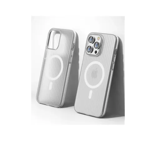 iPhone 14 Pro Max Line Magsafe Kapak - Beyaz
