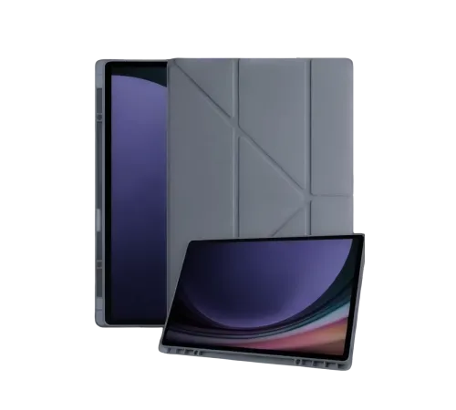 Samsung Galaxy Tab A11 Plus Kalemlikli Mars Tablet Kılıfı - Koyu Gri