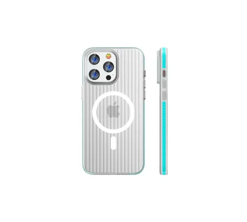 iPhone 16 Pro Max Line Magsafe Kapak - Mavi