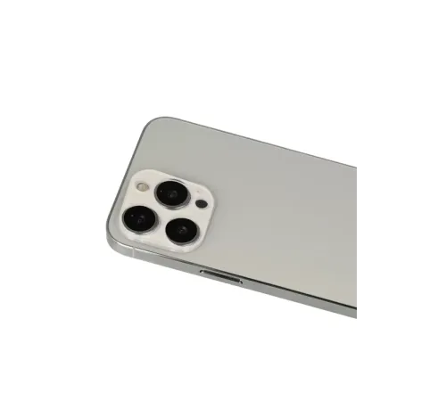 Apple iPhone 13 Pro Max Rainbow Kamera Lens Koruma Cam - Beyaz
