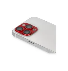 Apple iPhone 13 Pro Max Pers Alüminyum Kamera Lens - Kırmızı