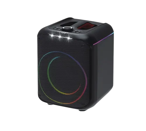 F39 25W Sürücülü RGB Işıklı 2 Adet Mikrofonlu Bluetooth 5.3 Kablosuz Hoparlör – Siyah