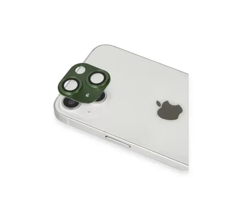 Apple iPhone 13 Pers Alüminyum Kamera Lens - Yeşil
