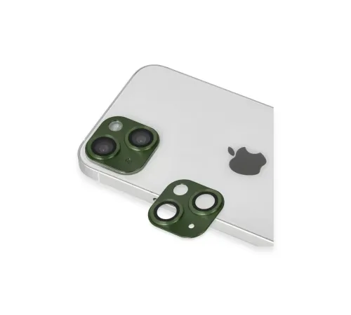 Apple iPhone 13 Pers Alüminyum Kamera Lens - Yeşil