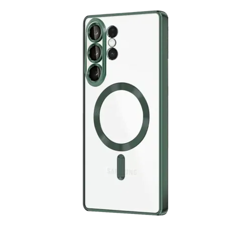 Samsung Galaxy S26 Ultra Kross Magneticsafe Kapak - Koyu Yeşil
