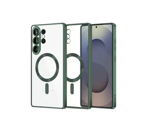Samsung Galaxy S26 Ultra Kross Magneticsafe Kapak - Koyu Yeşil