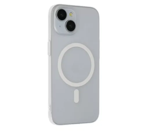 iPhone 15 Plus Tuna PC Slim Magsafe Kapak - Şeffaf