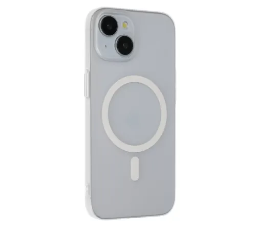 iPhone 15 Plus Tuna PC Slim Magsafe Kapak - Şeffaf