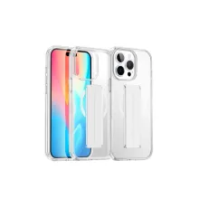 iPhone 15 Pro Max Kılıf Alfa Magsafe Standlı Kapak - Şeffaf