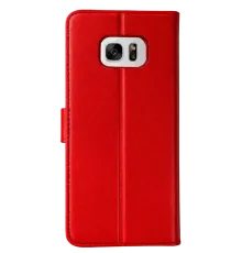 Samsung Galaxy S7 Edge Trend S Plus Kapaklı Kılıf - Kırmızı