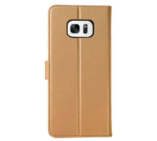 Samsung Galaxy S7 Edge Trend S Plus Kapaklı Kılıf - Gold
