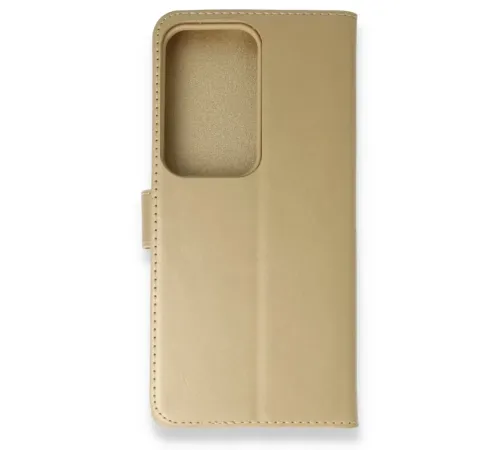 Samsung Galaxy S20 Ultra Trend S Plus Kapaklı Kılıf - Gold