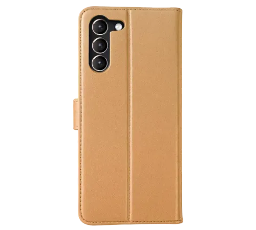 Samsung Galaxy S23 Plus Trend S Plus Kapaklı Kılıf - Gold