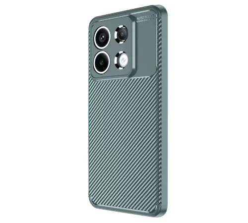 Xiaomi Redmi Note 13 Pro 4G Kılıf Auto Focus Karbon Kapak - Gri