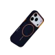 Apple iPhone 17 Pro Max Luno Deri Magsafe Kapak - Mavi