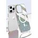 iPhone 15 Pro Max Rasasi Simli Magsafe Kapak - Şeffaf