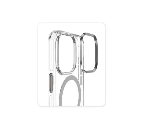 iPhone 16 Crystal Magsafe Kapak - Şeffaf