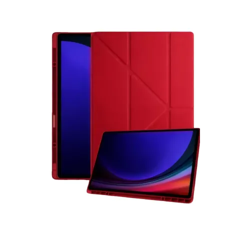 Samsung Galaxy Tab A11 Plus Kalemlikli Mars Tablet Kılıfı - Kırmızı