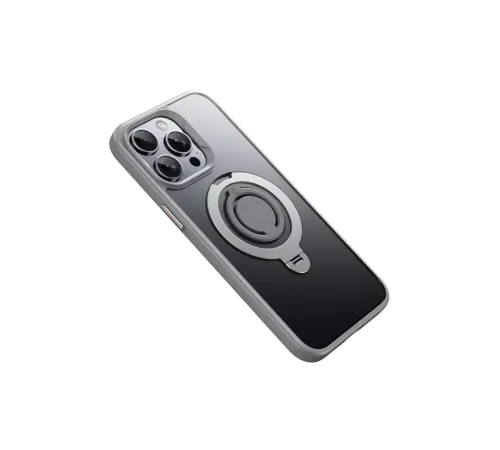 iPhone 15 Pro Max Avatar 360 Dönen Magsafe Kapak - Titan Gri