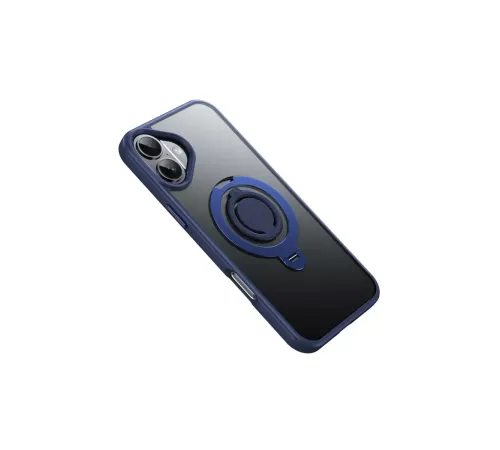 iPhone 16 Plus Avatar 360 Dönen Magsafe Kapak - Lacivert