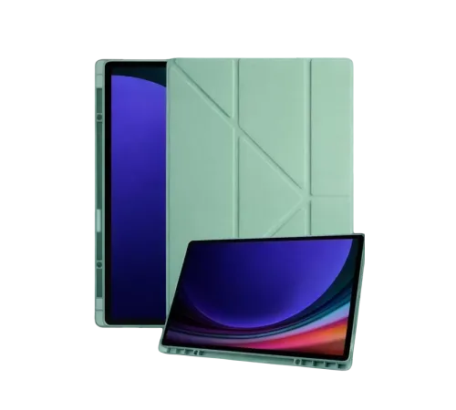 Samsung Galaxy Tab A11 Plus Kalemlikli Mars Tablet Kılıfı - Açık Yeşil