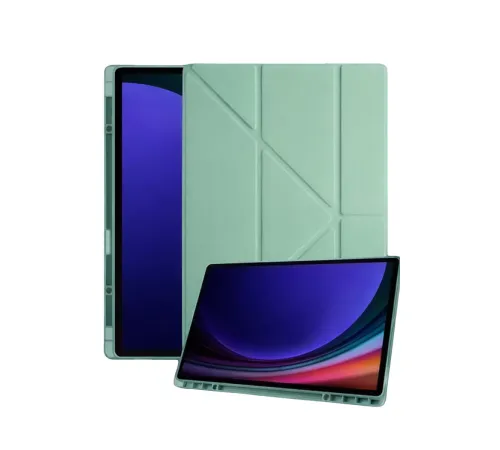 Samsung Galaxy Tab A11 Plus Kalemlikli Mars Tablet Kılıfı - Açık Yeşil