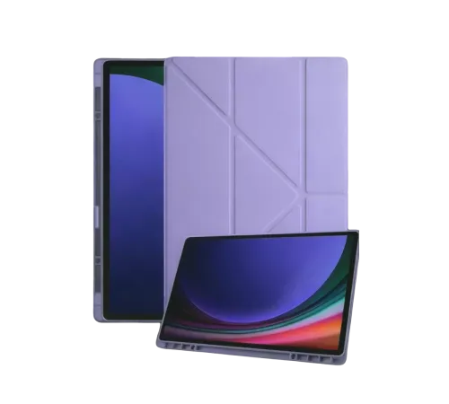 Samsung Galaxy Tab A11 Plus Kalemlikli Mars Tablet Kılıfı - Lila