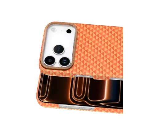 Apple iPhone 17 Pro Vega Magsafe Kapak - Parlak Turuncu