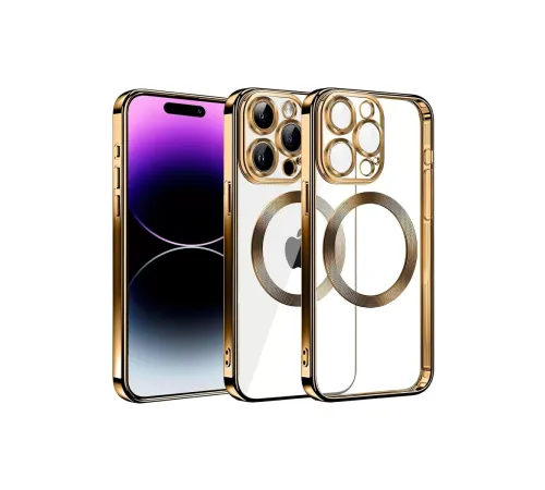 Apple iPhone 13 Pro Max Kılıf Slot Silikon - Gold