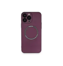 Apple iPhone 14 Pro Kılıf Jack Magneticsafe Lens Silikon - Mürdüm