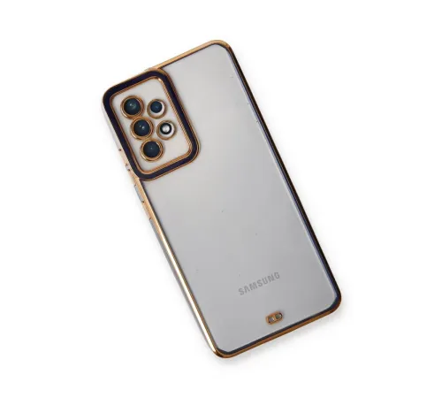 Samsung Galaxy A33 5G Kılıf Liva Lens Silikon - Mavi