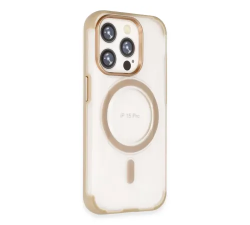 iPhone 15 Pro Hilton Magsafe Kapak - Gold