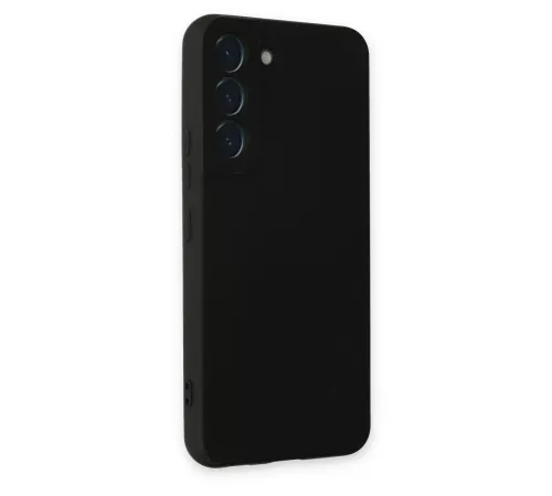 Samsung Galaxy S22 Kılıf Nano içi Kadife Silikon - Siyah