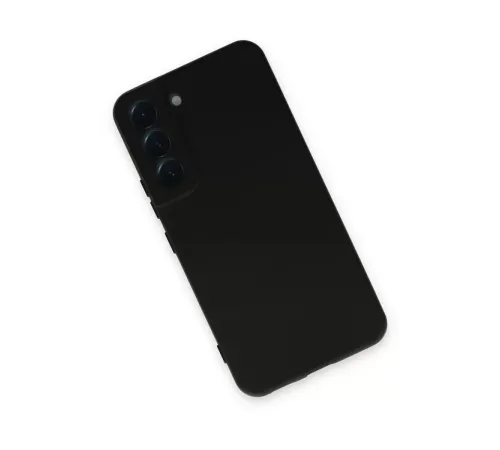 Samsung Galaxy S22 Kılıf Nano içi Kadife Silikon - Siyah