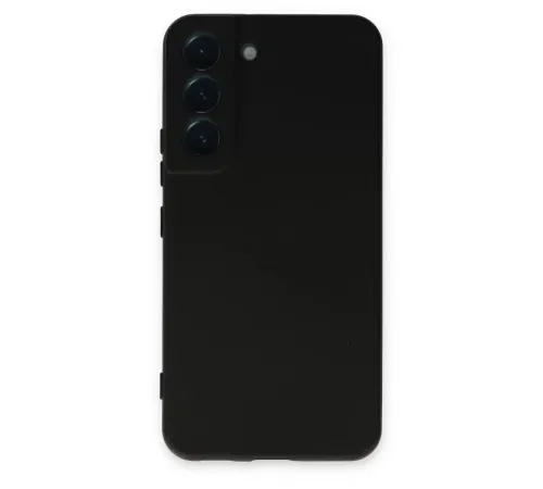 Samsung Galaxy S22 Kılıf Nano içi Kadife Silikon - Siyah