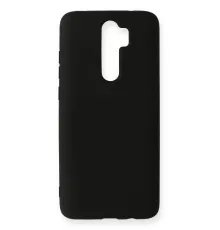 Xiaomi Redmi Note 8 Pro Kılıf Nano içi Kadife Silikon - Siyah