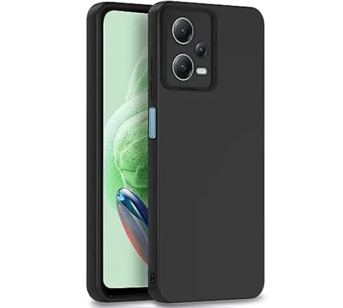 Xiaomi Redmi Note 12 Pro 5G Kılıf Nano içi Kadife Silikon - Siyah