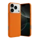 Apple iPhone 17 Pro Max Nano içi Kadife Silikon - Turuncu