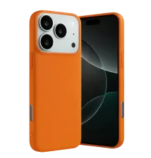 Apple iPhone 17 Pro Nano içi Kadife Silikon - Turuncu